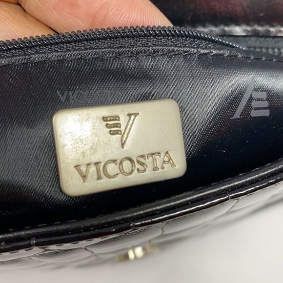 Vicosta Croc Embossed Leather Classic Satchel Bag Made in Spain - Picture 11 of 12